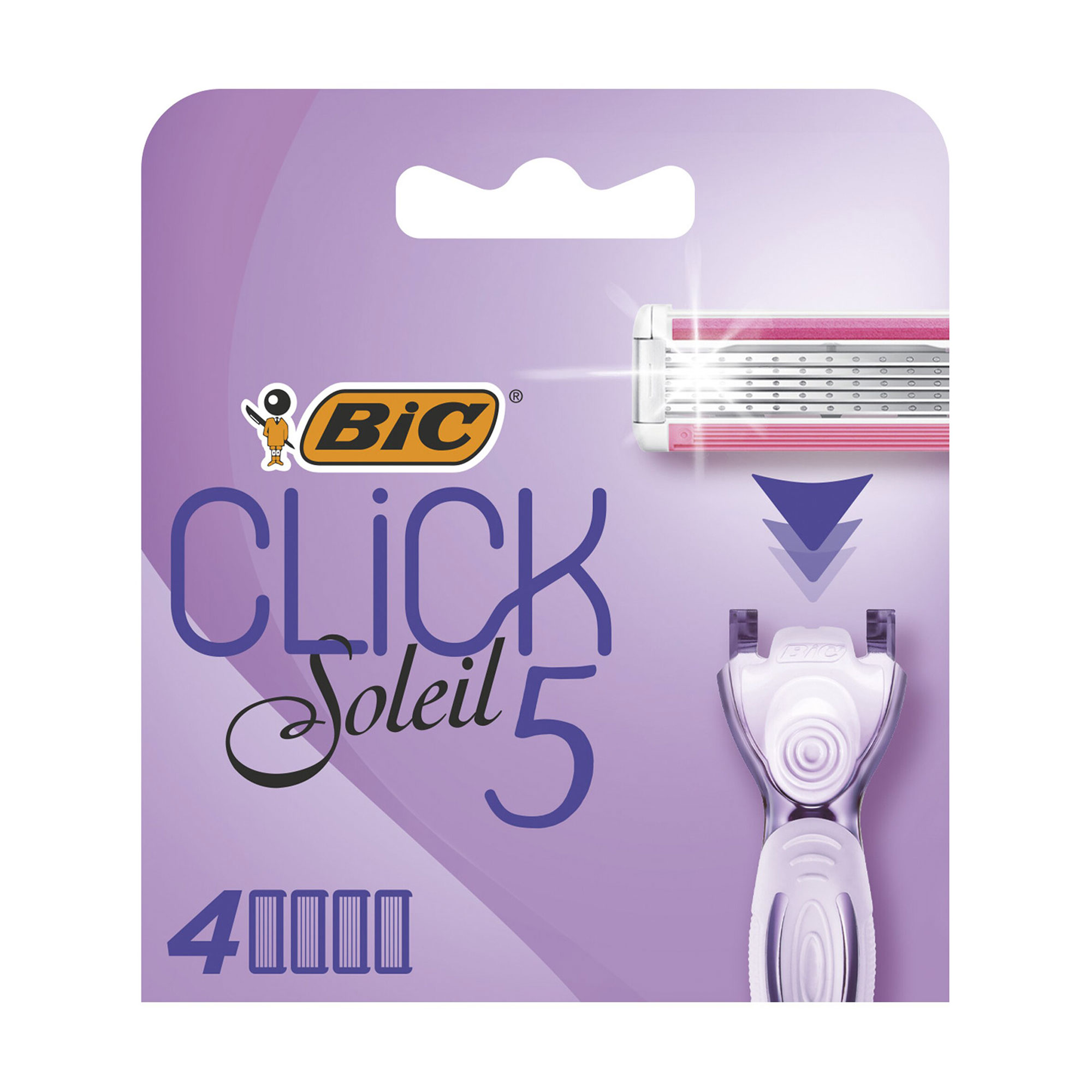 Змінні картриджі для гоління BIC Click Soleil 5 жіночі, 4 шт